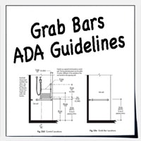 ADA grab bars for shower and bath tub